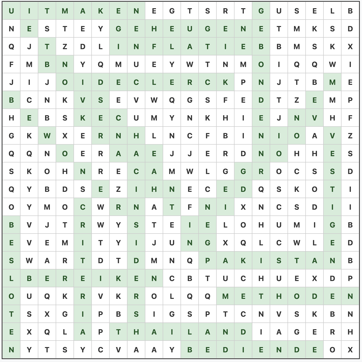 Woordzoeker Puzzel